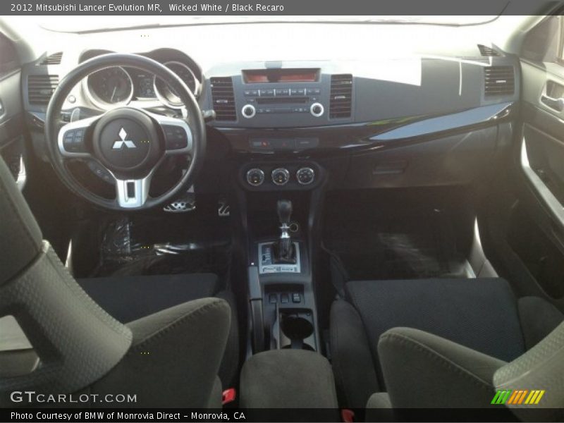 Wicked White / Black Recaro 2012 Mitsubishi Lancer Evolution MR