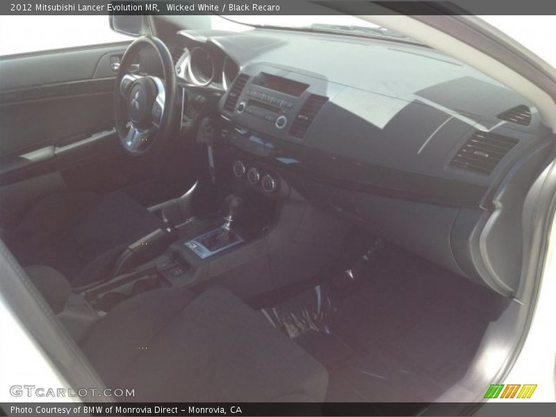Wicked White / Black Recaro 2012 Mitsubishi Lancer Evolution MR