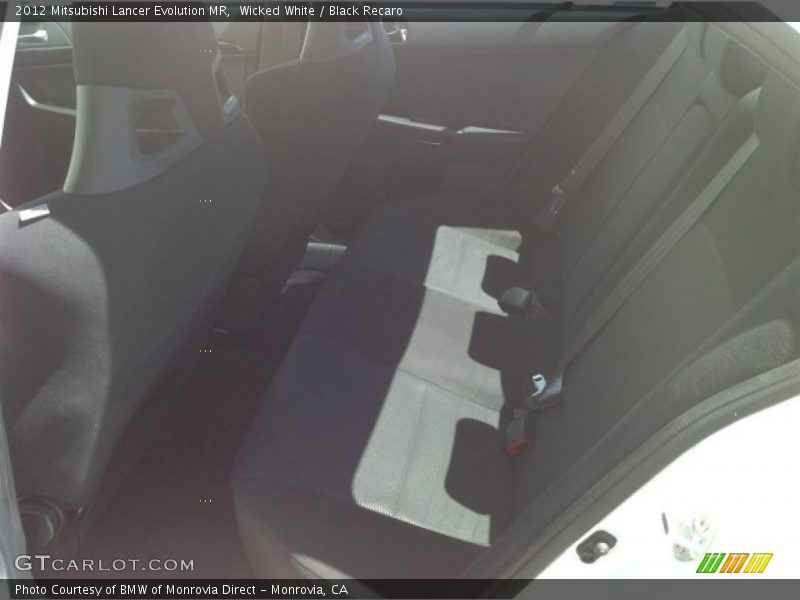 Wicked White / Black Recaro 2012 Mitsubishi Lancer Evolution MR