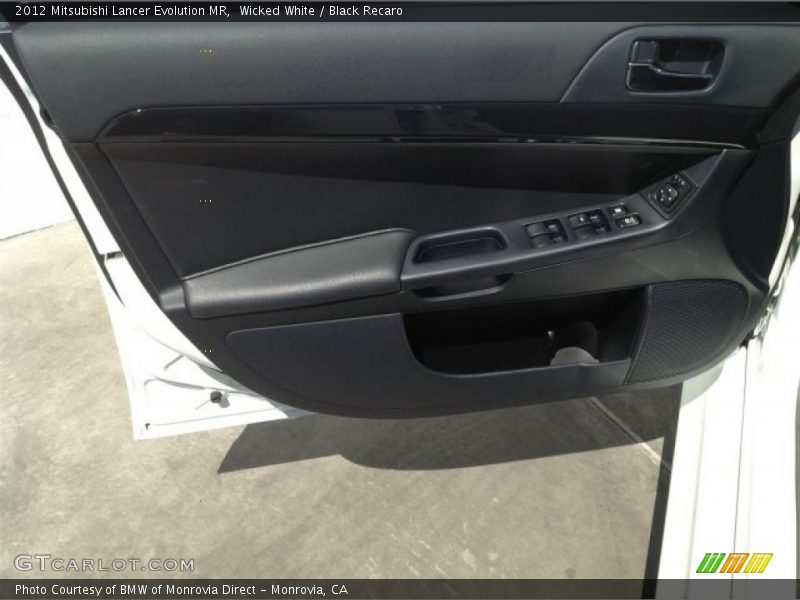 Wicked White / Black Recaro 2012 Mitsubishi Lancer Evolution MR