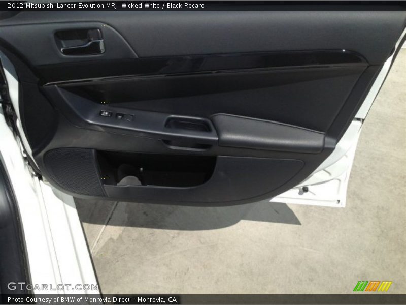 Wicked White / Black Recaro 2012 Mitsubishi Lancer Evolution MR