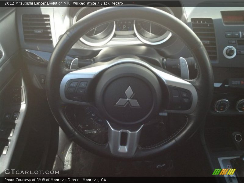Wicked White / Black Recaro 2012 Mitsubishi Lancer Evolution MR