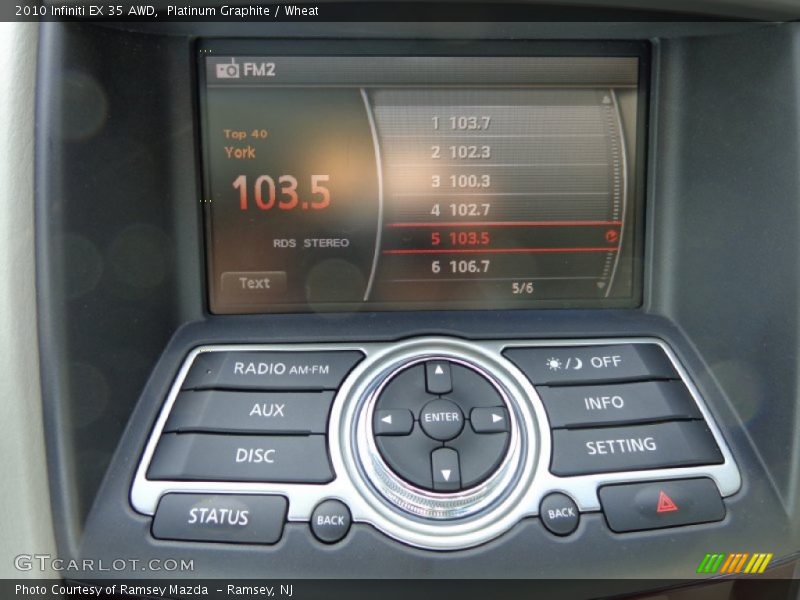 Platinum Graphite / Wheat 2010 Infiniti EX 35 AWD