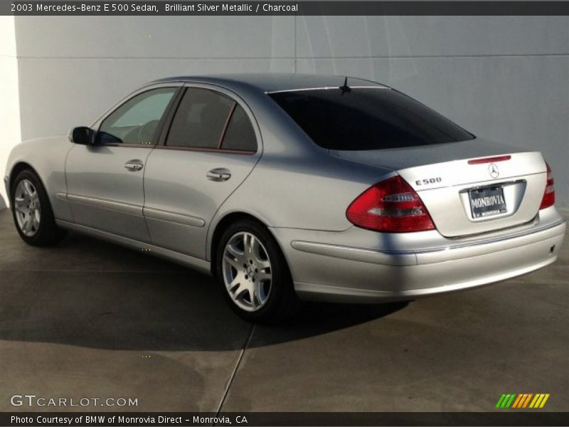 Brilliant Silver Metallic / Charcoal 2003 Mercedes-Benz E 500 Sedan