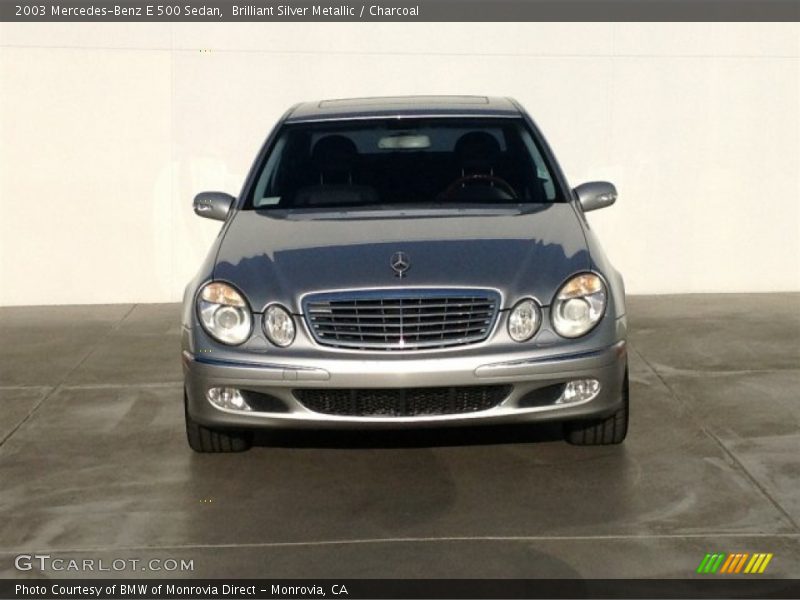 Brilliant Silver Metallic / Charcoal 2003 Mercedes-Benz E 500 Sedan