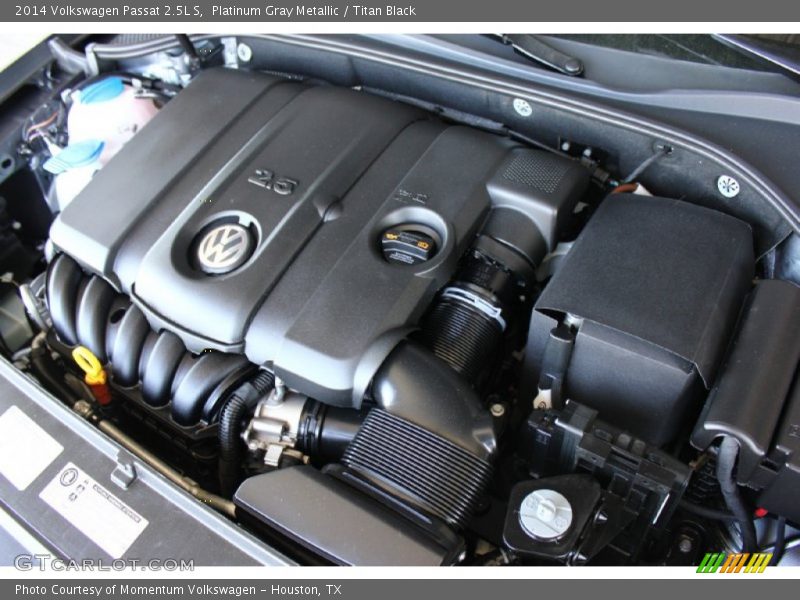 Platinum Gray Metallic / Titan Black 2014 Volkswagen Passat 2.5L S