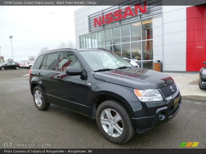 Black Pearl Metallic / Beige 2008 Suzuki Grand Vitara Luxury