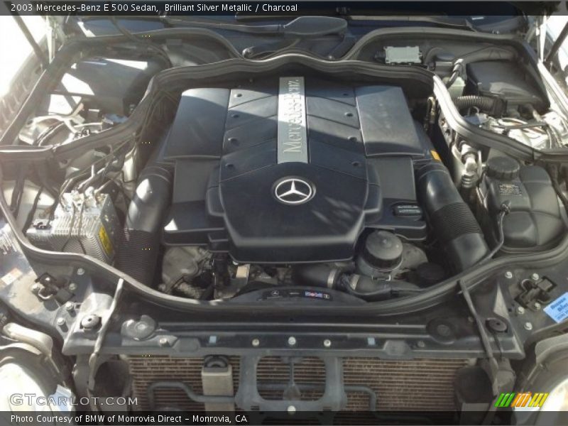 Brilliant Silver Metallic / Charcoal 2003 Mercedes-Benz E 500 Sedan