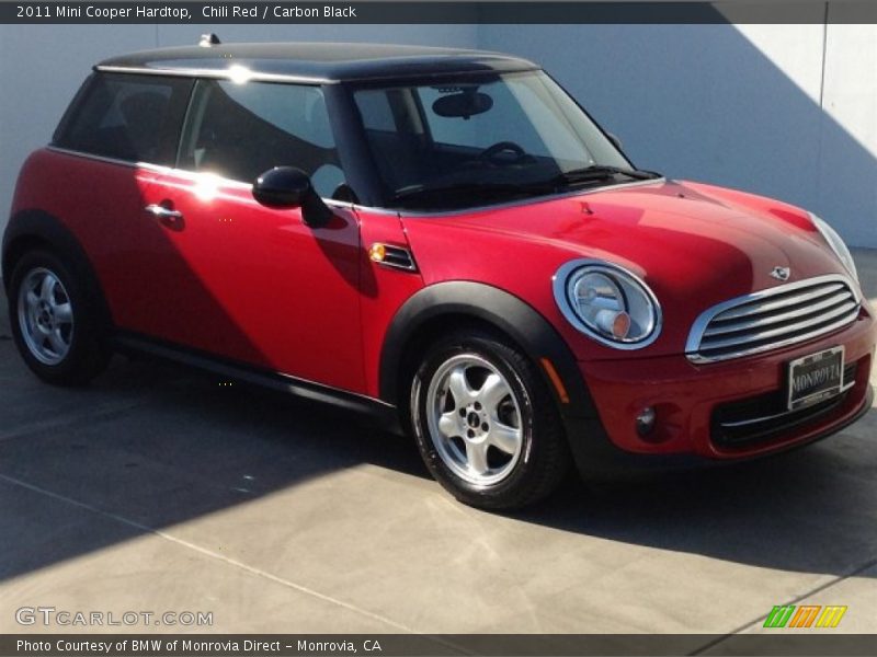 Chili Red / Carbon Black 2011 Mini Cooper Hardtop