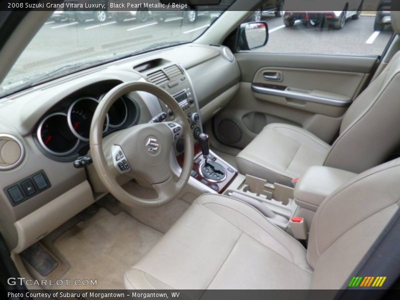 Black Pearl Metallic / Beige 2008 Suzuki Grand Vitara Luxury