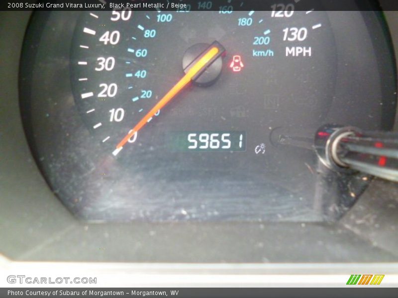 Black Pearl Metallic / Beige 2008 Suzuki Grand Vitara Luxury