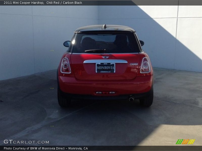 Chili Red / Carbon Black 2011 Mini Cooper Hardtop