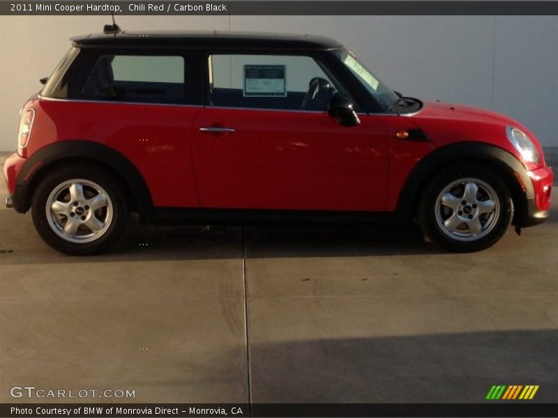 Chili Red / Carbon Black 2011 Mini Cooper Hardtop