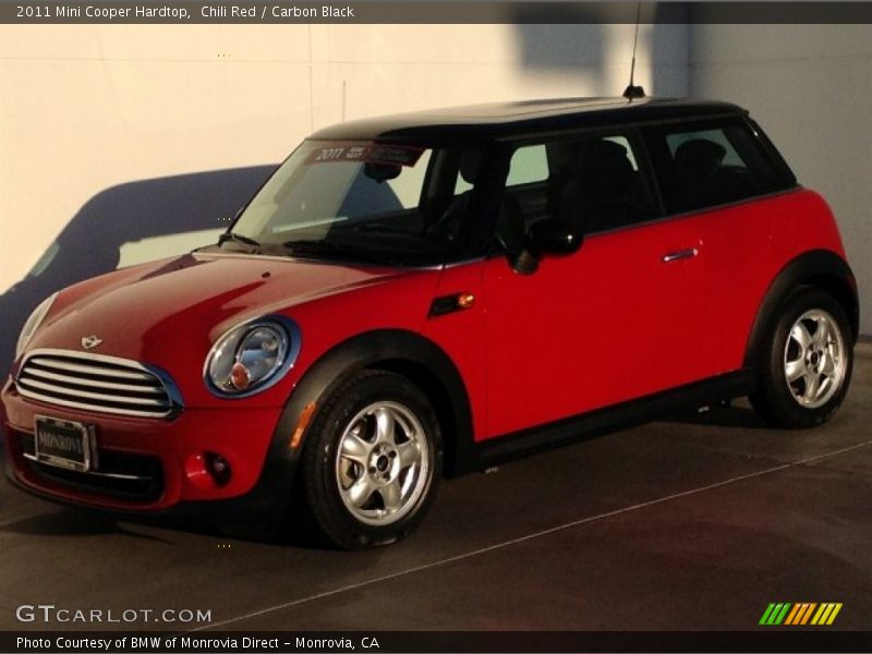 Chili Red / Carbon Black 2011 Mini Cooper Hardtop