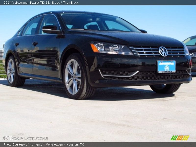 Black / Titan Black 2014 Volkswagen Passat TDI SE