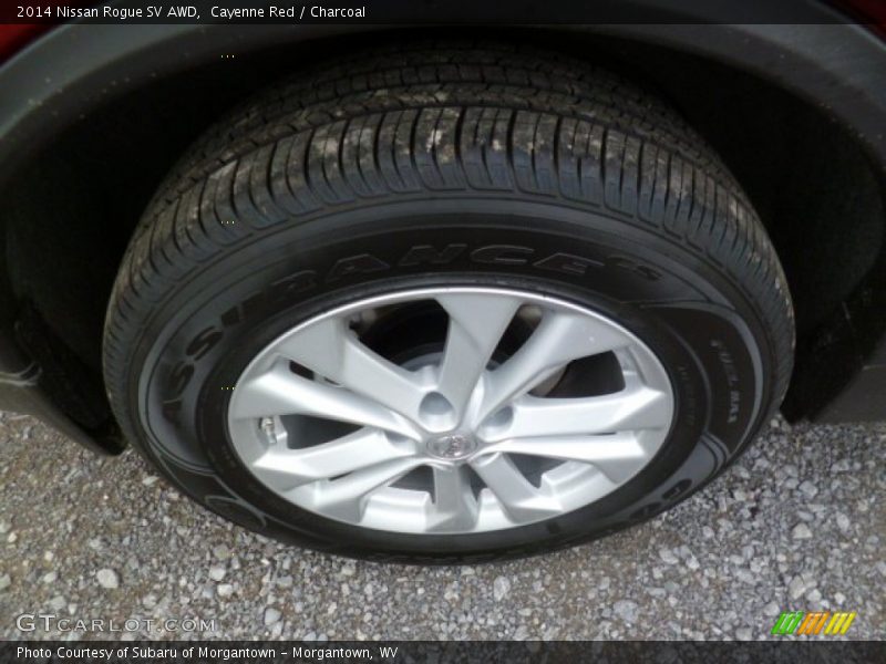 Cayenne Red / Charcoal 2014 Nissan Rogue SV AWD