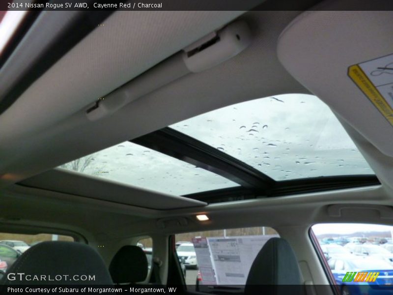 Cayenne Red / Charcoal 2014 Nissan Rogue SV AWD