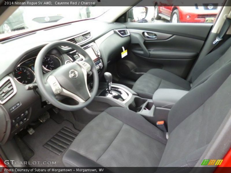Cayenne Red / Charcoal 2014 Nissan Rogue SV AWD
