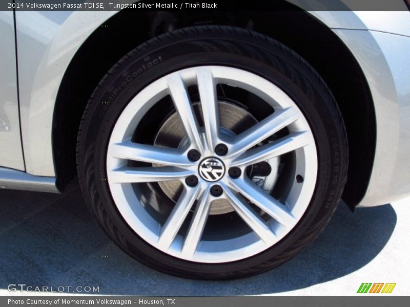 Tungsten Silver Metallic / Titan Black 2014 Volkswagen Passat TDI SE