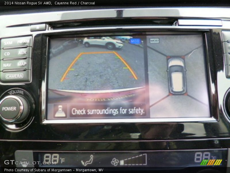 Cayenne Red / Charcoal 2014 Nissan Rogue SV AWD
