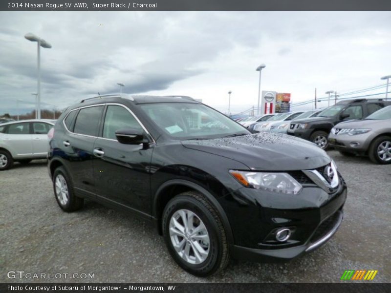 Super Black / Charcoal 2014 Nissan Rogue SV AWD