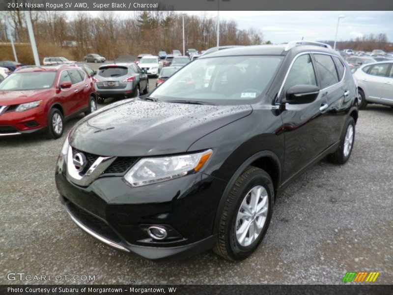 Super Black / Charcoal 2014 Nissan Rogue SV AWD