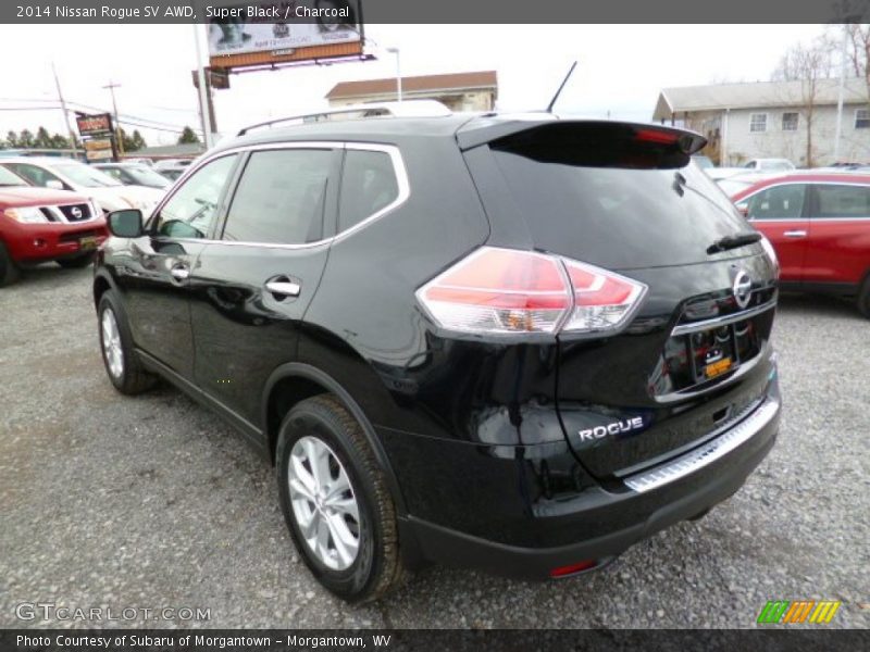 Super Black / Charcoal 2014 Nissan Rogue SV AWD