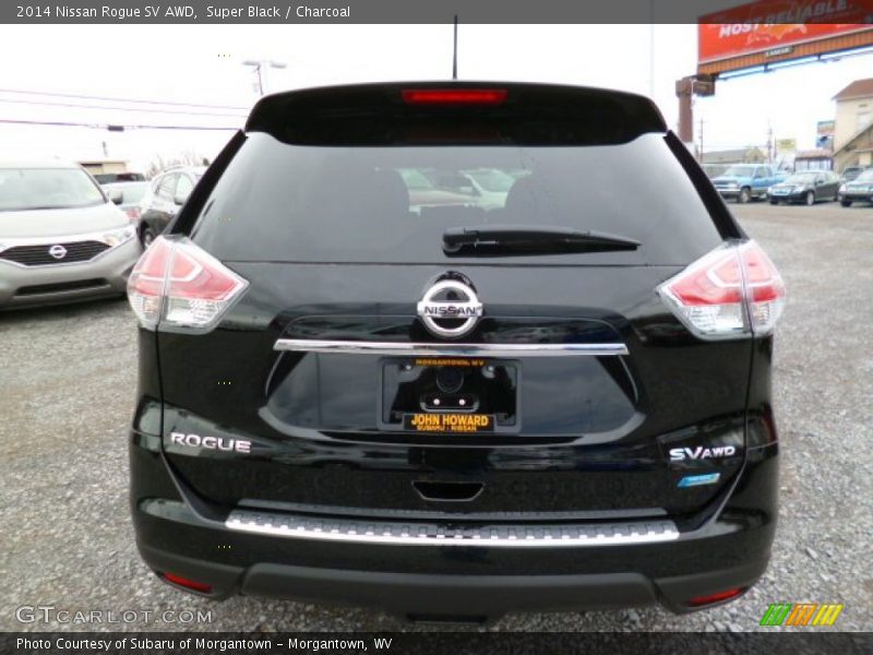 Super Black / Charcoal 2014 Nissan Rogue SV AWD