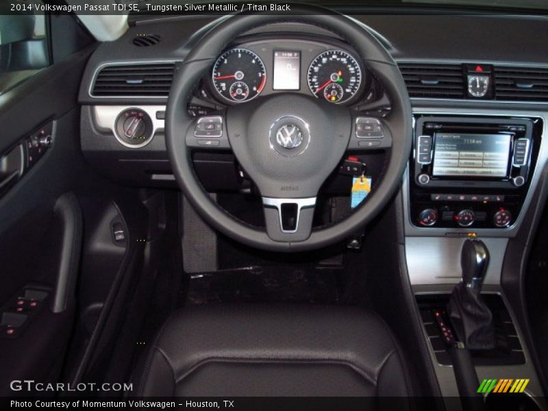 Tungsten Silver Metallic / Titan Black 2014 Volkswagen Passat TDI SE