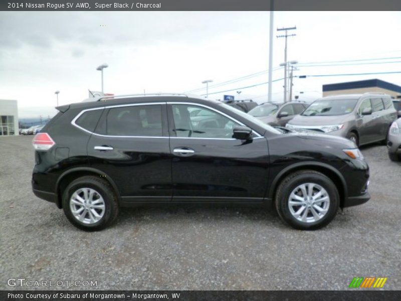 Super Black / Charcoal 2014 Nissan Rogue SV AWD