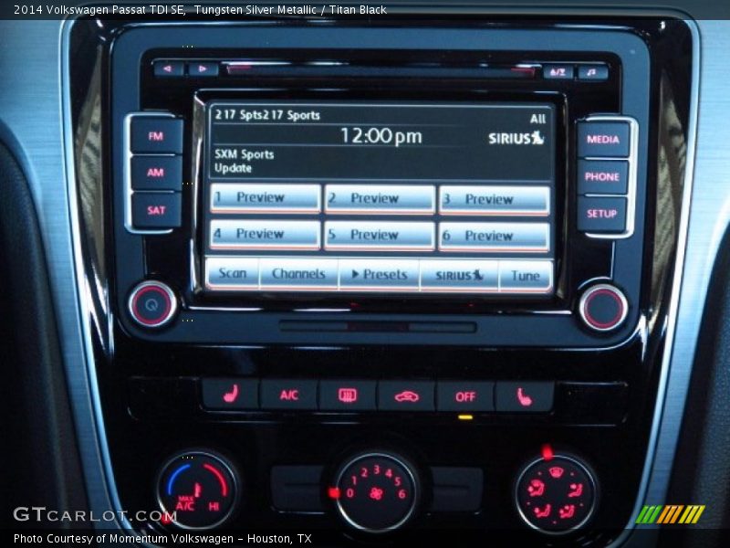 Tungsten Silver Metallic / Titan Black 2014 Volkswagen Passat TDI SE