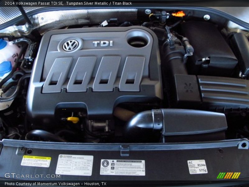 Tungsten Silver Metallic / Titan Black 2014 Volkswagen Passat TDI SE