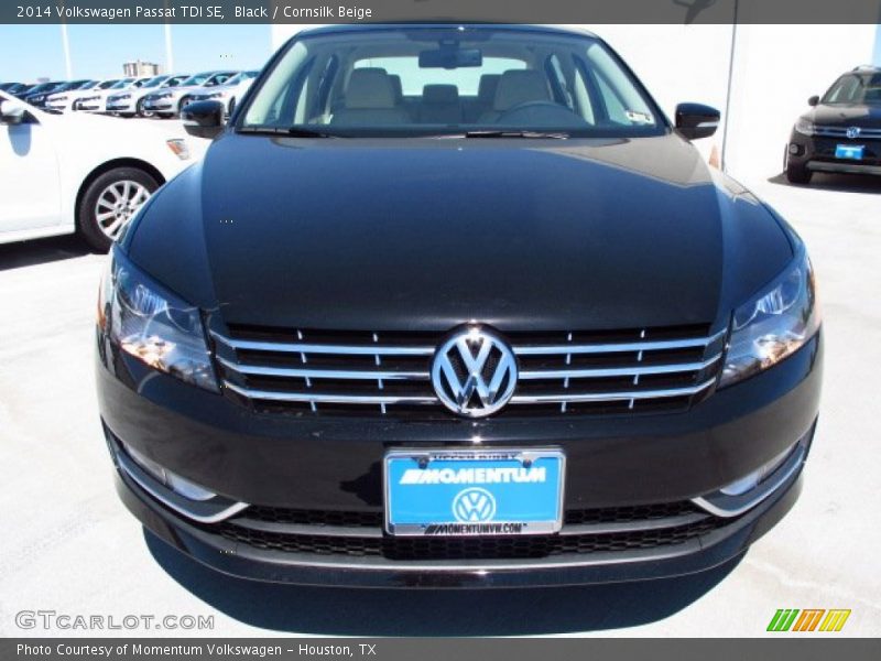 Black / Cornsilk Beige 2014 Volkswagen Passat TDI SE