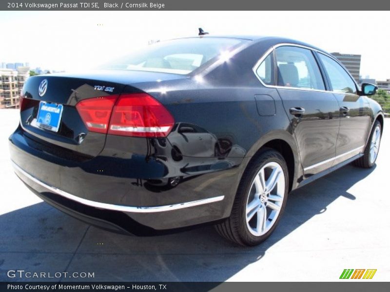 Black / Cornsilk Beige 2014 Volkswagen Passat TDI SE