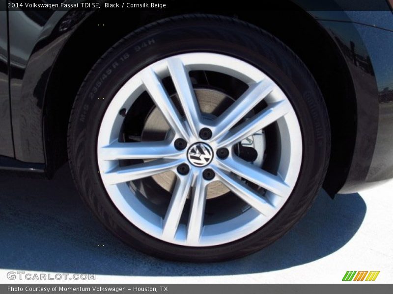 Black / Cornsilk Beige 2014 Volkswagen Passat TDI SE