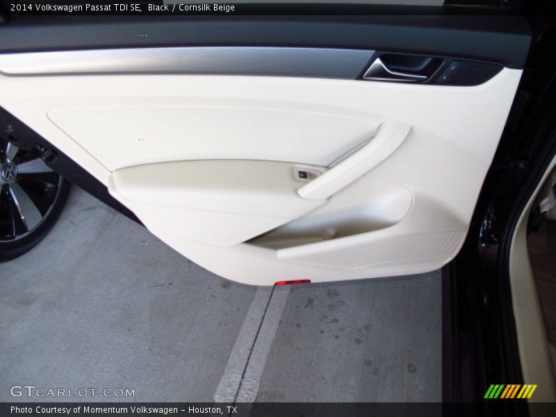 Black / Cornsilk Beige 2014 Volkswagen Passat TDI SE