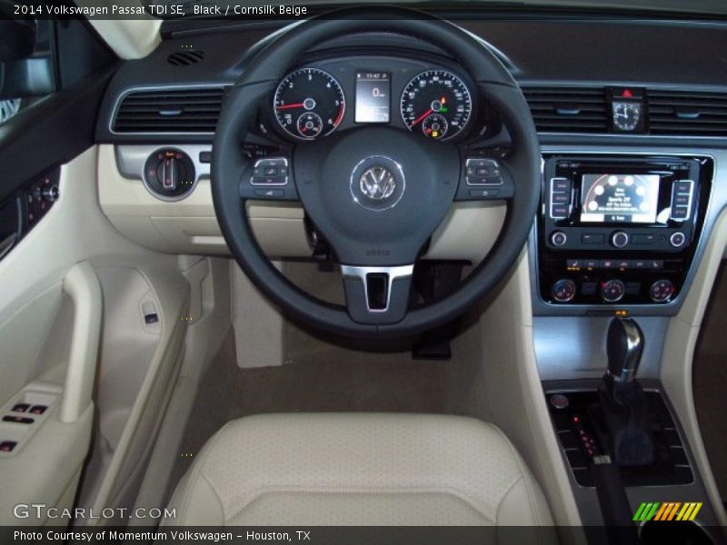 Black / Cornsilk Beige 2014 Volkswagen Passat TDI SE