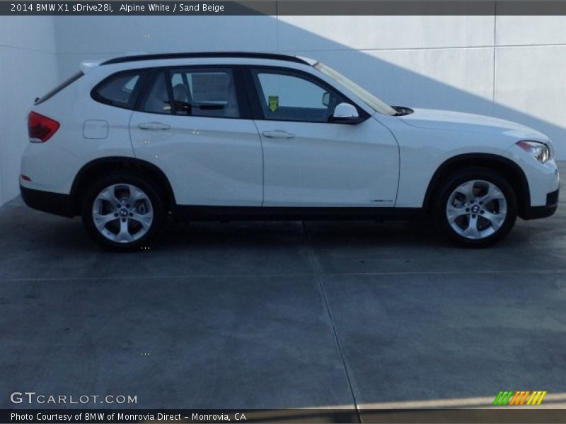 Alpine White / Sand Beige 2014 BMW X1 sDrive28i