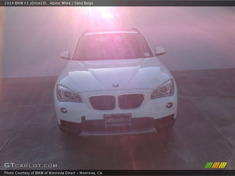 Alpine White / Sand Beige 2014 BMW X1 sDrive28i