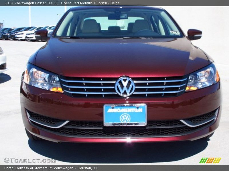 Opera Red Metallic / Cornsilk Beige 2014 Volkswagen Passat TDI SE