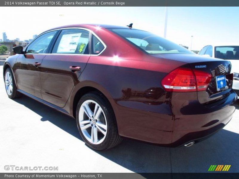 Opera Red Metallic / Cornsilk Beige 2014 Volkswagen Passat TDI SE