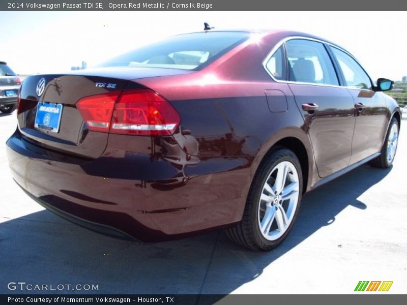 Opera Red Metallic / Cornsilk Beige 2014 Volkswagen Passat TDI SE