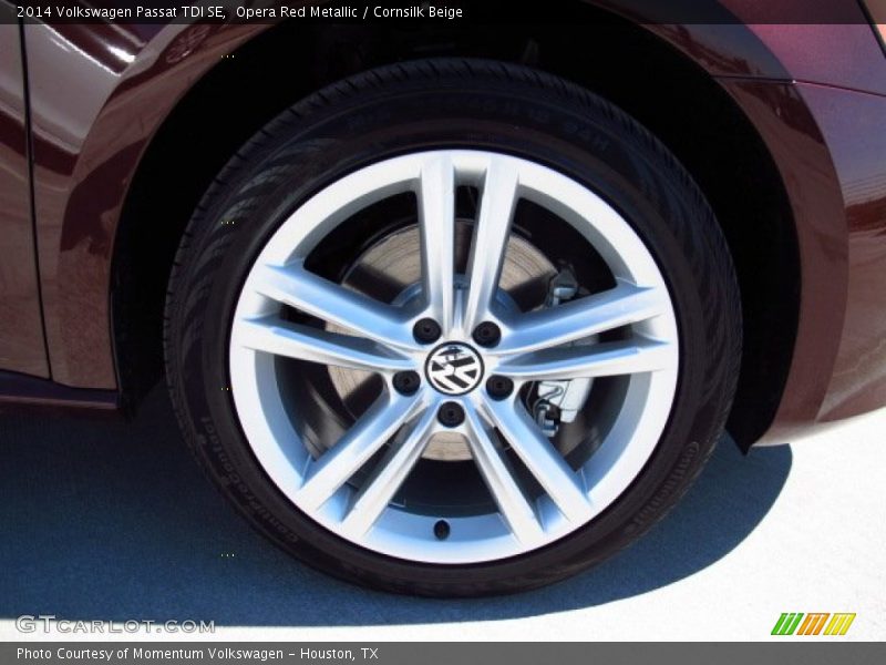 Opera Red Metallic / Cornsilk Beige 2014 Volkswagen Passat TDI SE
