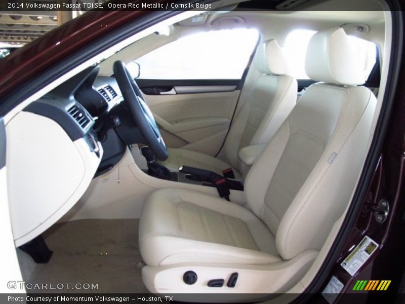 Opera Red Metallic / Cornsilk Beige 2014 Volkswagen Passat TDI SE