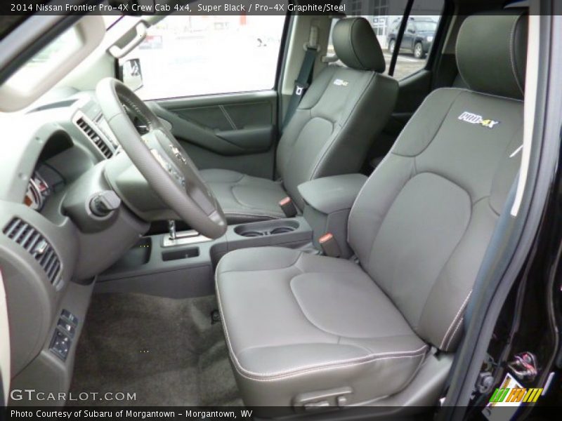 Super Black / Pro-4X Graphite/Steel 2014 Nissan Frontier Pro-4X Crew Cab 4x4