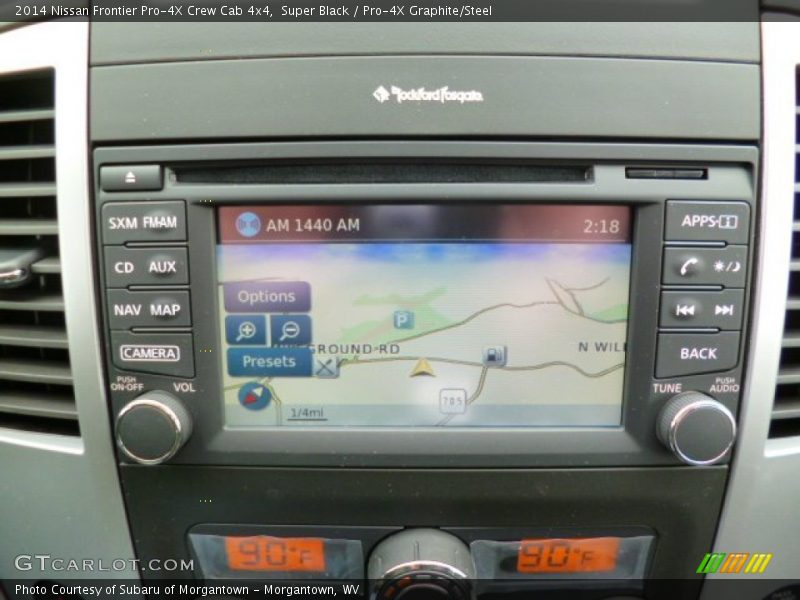 Controls of 2014 Frontier Pro-4X Crew Cab 4x4