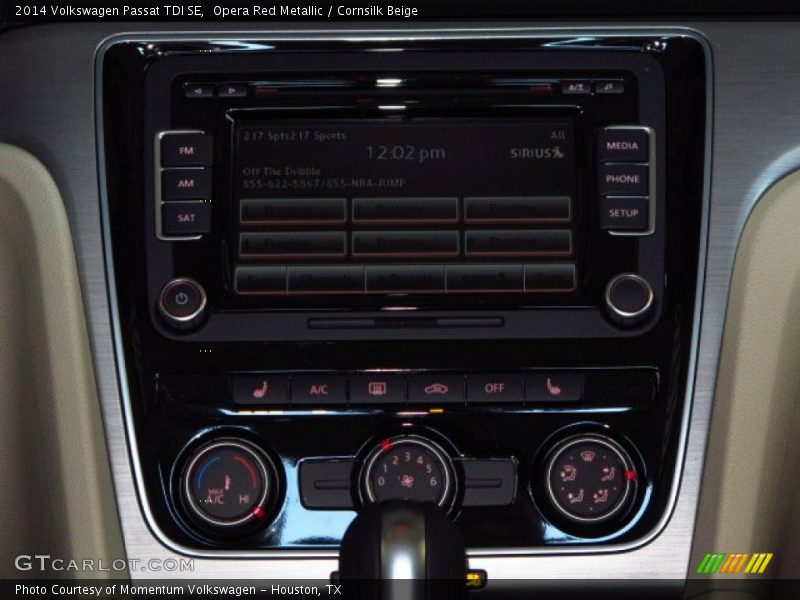 Opera Red Metallic / Cornsilk Beige 2014 Volkswagen Passat TDI SE