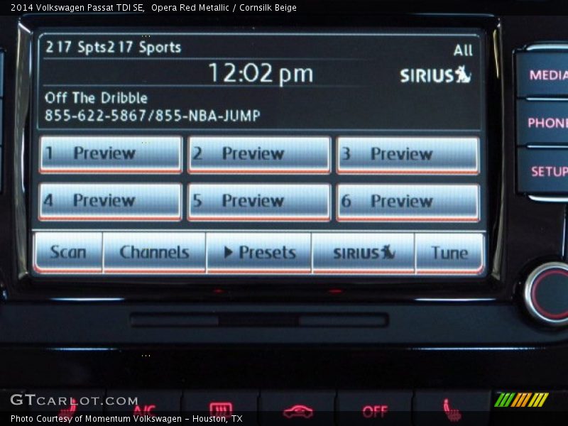 Opera Red Metallic / Cornsilk Beige 2014 Volkswagen Passat TDI SE