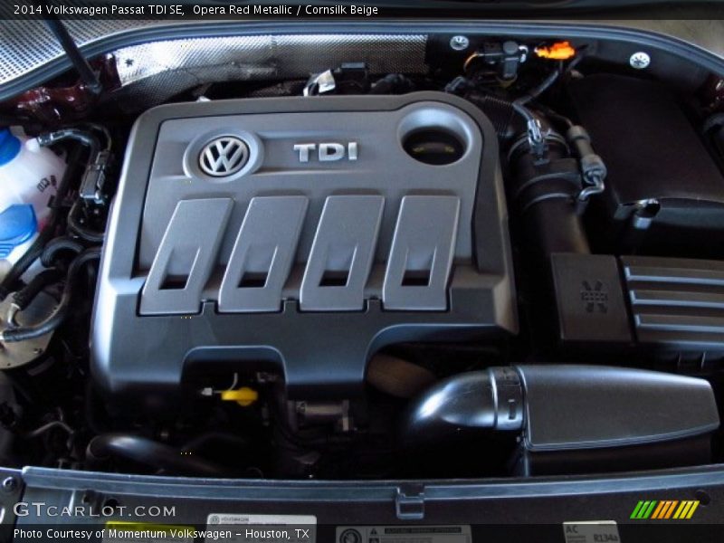 Opera Red Metallic / Cornsilk Beige 2014 Volkswagen Passat TDI SE