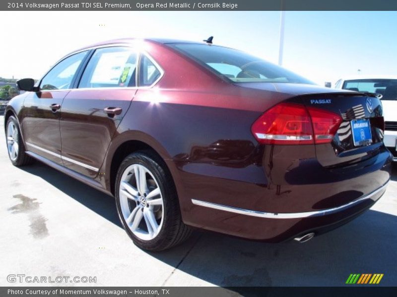 Opera Red Metallic / Cornsilk Beige 2014 Volkswagen Passat TDI SEL Premium